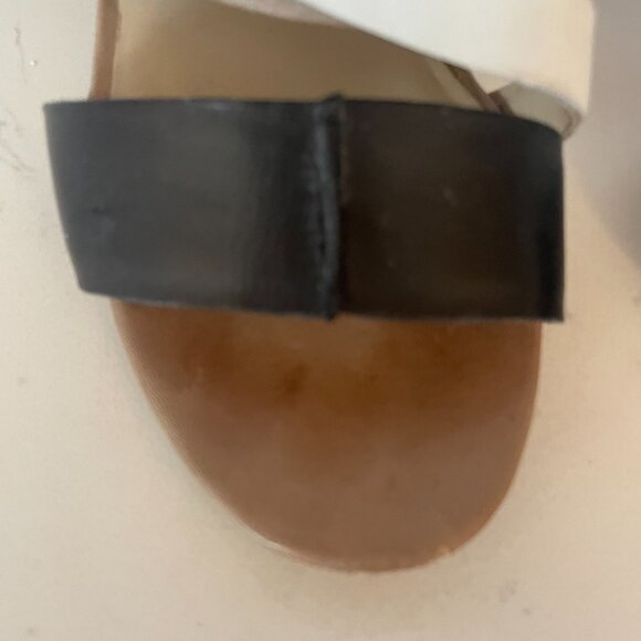 Bandolino Open Toe Heels Sandals, Sling Back, White, Tan, Black, 6 - Picture 7 of 11